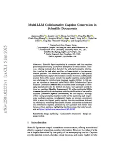 Multi-LLM Collaborative Caption Generation in Scientific Documents