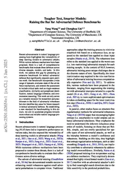 Tougher Text, Smarter Models: Raising the Bar for Adversarial Defence Benchmarks
