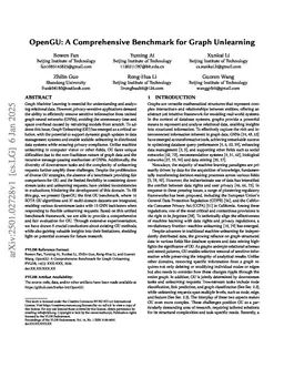 OpenGU: A Comprehensive Benchmark for Graph Unlearning