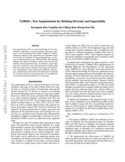 TARDiS : Text Augmentation for Refining Diversity and Separability