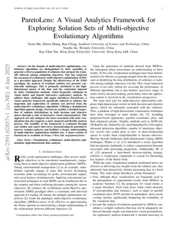 ParetoLens: A Visual Analytics Framework for Exploring Solution Sets of Multi-objective Evolutionary Algorithms