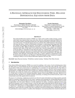 A Bayesian Approach for Discovering Time- Delayed Differential Equation from Data