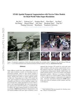 STAR: Spatial-Temporal Augmentation with Text-to-Video Models for Real-World Video Super-Resolution