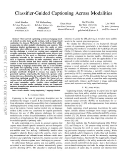 Classifier-Guided Captioning Across Modalities