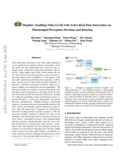 Dispider: Enabling Video LLMs with Active Real-Time Interaction via Disentangled Perception, Decision, and Reaction