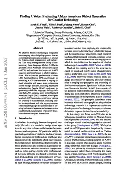 Finding A Voice: Exploring the Potential of African American Dialect and Voice Generation for Chatbots