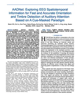AADNet: Exploring EEG Spatiotemporal Information for Fast and Accurate Orientation and Timbre Detection of Auditory Attention Based on A Cue-Masked Paradigm