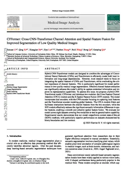 CFFormer: Cross CNN-Transformer Channel Attention and Spatial Feature Fusion for Improved Segmentation of Heterogeneous Medical Images