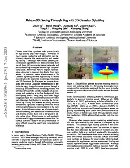 DehazeGS: Seeing Through Fog with 3D Gaussian Splatting