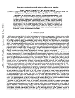 Run-and-tumble chemotaxis using reinforcement learning