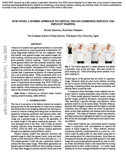 HYB-VITON: A Hybrid Approach to Virtual Try-On Combining Explicit and Implicit Warping