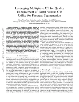 Leveraging Multiphase CT for Quality Enhancement of Portal Venous CT: Utility for Pancreas Segmentation