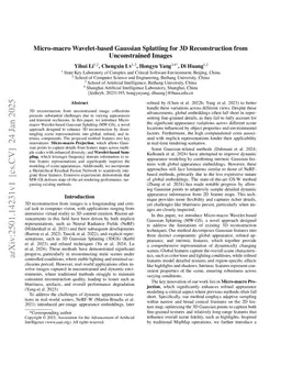 Micro-macro Wavelet-based Gaussian Splatting for 3D Reconstruction from Unconstrained Images