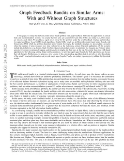 Graph Feedback Bandits on Similar Arms: With and Without Graph Structures