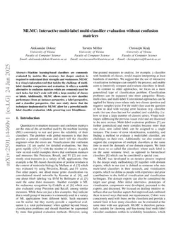 MLMC: Interactive multi-label multi-classifier evaluation without confusion matrices