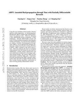 ABPT: Amended Backpropagation through Time with Partially Differentiable Rewards