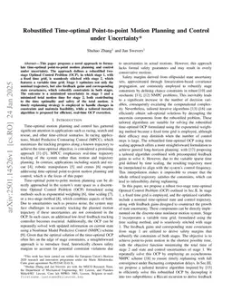 Robustified Time-optimal Point-to-point Motion Planning and Control under Uncertainty