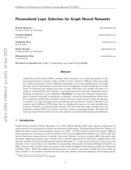 Personalized Layer Selection for Graph Neural Networks