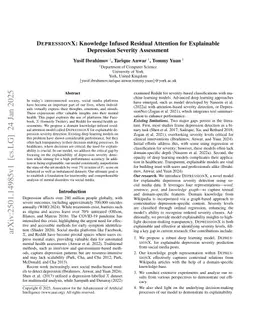 DepressionX: Knowledge Infused Residual Attention for Explainable Depression Severity Assessment