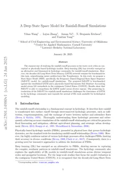 A Deep State Space Model for Rainfall-Runoff Simulations