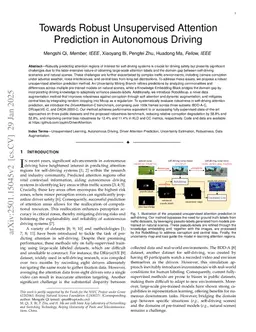 Towards Robust Unsupervised Attention Prediction in Autonomous Driving