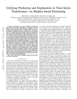 Unifying Prediction and Explanation in Time-Series Transformers via Shapley-based Pretraining