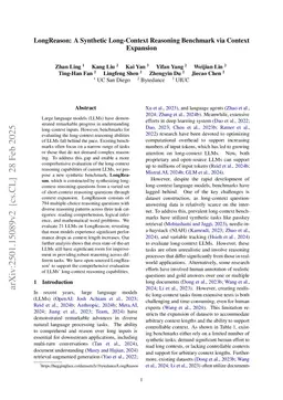 LongReason: A Synthetic Long-Context Reasoning Benchmark via Context Expansion