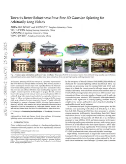 Towards Better Robustness: Pose-Free 3D Gaussian Splatting for Arbitrarily Long Videos