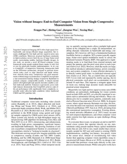 Vision without Images: End-to-End Computer Vision from Single Compressive Measurements