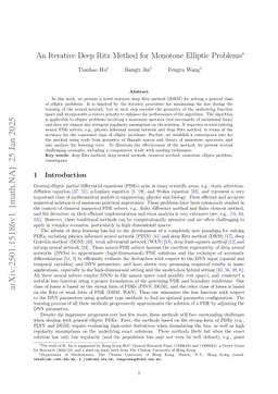 An Iterative Deep Ritz Method for Monotone Elliptic Problems