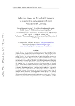Inductive Biases for Zero-shot Systematic Generalization in Language-informed Reinforcement Learning