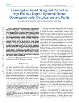 Learning-Enhanced Safeguard Control for High-Relative-Degree Systems: Robust Optimization under Disturbances and Faults