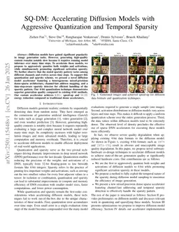 SQ-DM: Accelerating Diffusion Models with Aggressive Quantization and Temporal Sparsity