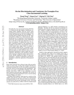 On the Discrimination and Consistency for Exemplar-Free Class Incremental Learning