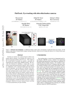 FlatTrack: Eye-tracking with ultra-thin lensless cameras