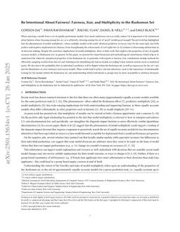 Be Intentional About Fairness!: Fairness, Size, and Multiplicity in the Rashomon Set