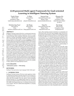 LLM-powered Multi-agent Framework for Goal-oriented Learning in Intelligent Tutoring System