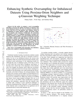 Enhancing Synthetic Oversampling for Imbalanced Datasets Using Proxima-Orion Neighbors and q-Gaussian Weighting Technique