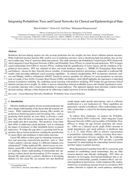 Integrating Probabilistic Trees and Causal Networks for Clinical and Epidemiological Data