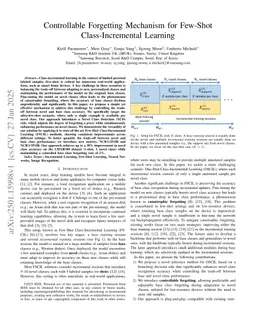 Controllable Forgetting Mechanism for Few-Shot Class-Incremental Learning