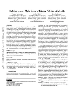 Helping Johnny Make Sense of Privacy Policies with LLMs