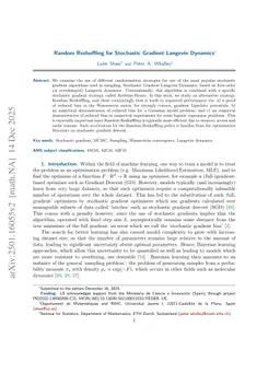 Random Reshuffling for Stochastic Gradient Langevin Dynamics