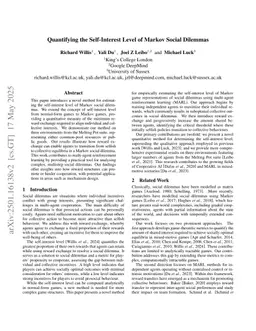Quantifying the Self-Interest Level of Markov Social Dilemmas