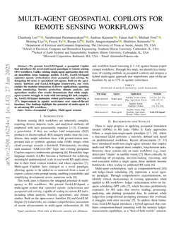 Multi-Agent Geospatial Copilots for Remote Sensing Workflows