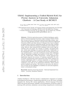 URAG: Implementing a Unified Hybrid RAG for Precise Answers in University Admission Chatbots -- A Case Study at HCMUT
