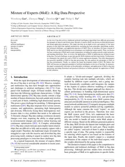 Mixture of Experts (MoE): A Big Data Perspective