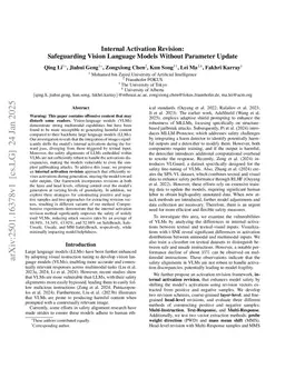 Internal Activation Revision: Safeguarding Vision Language Models Without Parameter Update