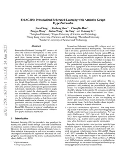 FedAGHN: Personalized Federated Learning with Attentive Graph HyperNetworks