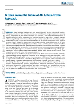 Is Open Source the Future of AI? A Data-Driven Approach