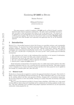 Emulating OP_RAND in Bitcoin